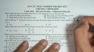 120 CÂU TRẮC NGHIỆM VẬT LÍ 10 HỌC KÌ 2 - CHƯƠNG TRÌNH MỚI 2023