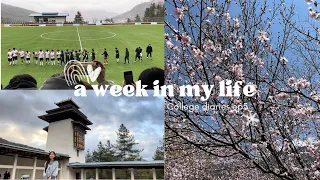 A week in my life at RTC| College diaries ep 5 | spring season 💐, football match ⚽︎ ⋆ ˚｡⋆୨୧˚
