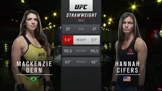 UFC on ESPN Mackenzie Dern vs Hannah Cifers |FULL Fight.