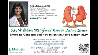 Emerging Concepts and New Insights in Acute Kidney Injury