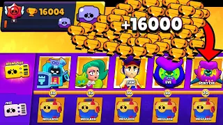 NONSTOP to 16000 TROPHIES Without Collecting BRAWL PASS! Brawl Stars