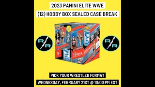 2023 Panini Elite WWE 12 Hobby Box 1 Case eBay Wrestler Break Wednesday 2/21 @ 10:00 PM EST