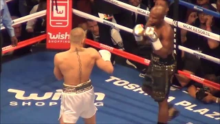 Conor Mcgregor's Straight left hand against Floyd Mayweather