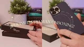 iPhone 13 Pro Max Gold (128GB)  ☁️ Unboxing + accessories  ☁️|  ASMR