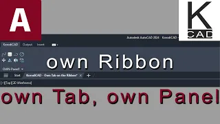 #autocad _1 | Options - own Ribbon own Tab own Panel #ribbon #cad
