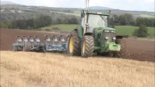 John Deere 8410 with Lemken 10 furrow Vari Titan plough