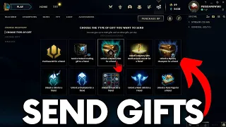 How to Send Gifts in League of Legends - Send Skins in LOL #lolguide