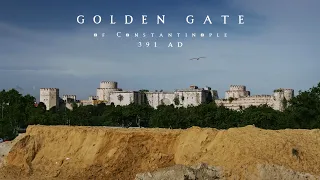 Porta Aurea – Byzantine Golden Gate of Constantinople (391 AD) in Yedikule fortress of Istanbul