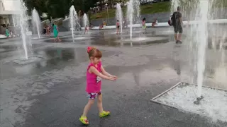 Walking near the fountains. Odessa. Lanzheron Beach