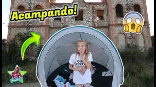 ACAMPANDO EN EL ESCONDITE ABANDONADO DEL DESCONOCIDO MISTERIOSO 😱 PASO LA NOCHE? LO PASO MAL