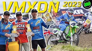 THE BEST TWO STROKE RACE EVER. MEL BROKE HIS LEG | VMXDN FOXHILL 2023 THE MOVIE