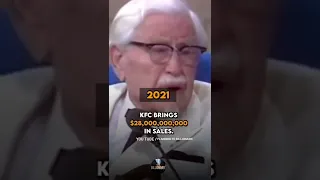KFC  Then and now #Colonel Harland David Sanders #kfc chicken #shorts