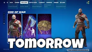 TOMORROW WILL KRATOS RETURN TO FORTNITE??Kratos and his Leviathan axe come out date? Kratos PICKAXE