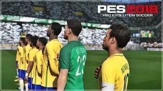 PES 2018 Demo: Brazil vs Argentina (Bahasa Indonesia)