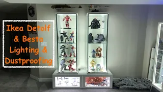 IKEA Detolf & Besta Dust Proofing & Lighting For Hot Toys & Collectables