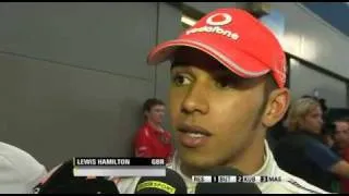 Lewis Hamilton after the 2010 Australian GP