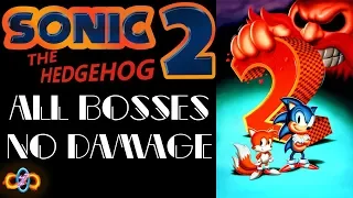 Sonic The Hedgehog 2 - All Bosses (No Damage) - No Super