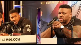 BRUTAL! - ANTHONY JOSHUA & BIG BABY MILLER GO AT IT HARD DURING PRESS CONFERENCE (STRONG CONTENT)