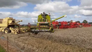 Claas Senator 70 working at Honiton Hill rally August 2023