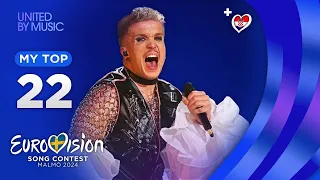 Eurovision 2024: MY TOP 22 (so far) [NEW🇭🇷]