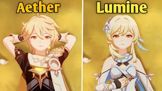 Aether & Lumine Differences You Never Noticed !