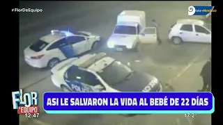 Un bebé de 22 días casi muere y fue salvado de milagro