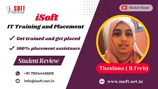 iS𝐨𝐟𝐭 𝐈𝐓 𝐓𝐫𝐚𝐢𝐧𝐢𝐧𝐠 𝐚𝐧𝐝 𝐏𝐥𝐚𝐜𝐞𝐦𝐞𝐧𝐭s | Student Reviews | Congrats !