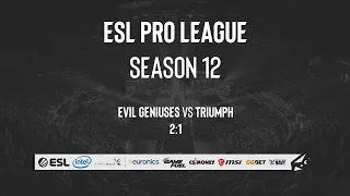 LIVE: Evil Geniuses vs. Triumph - ESL Pro League Season 12 - Groupstage - NA