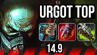 URGOT vs AATROX (TOP) | 6k comeback, 54k DMG, 69% winrate, 7 solo kills | BR Master | 14.9