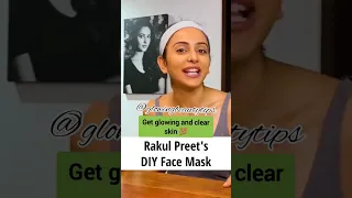 Rakul preet viral face mask for bright and glowing skin🔥Glowing skin naturally#skincare#shorts#viral