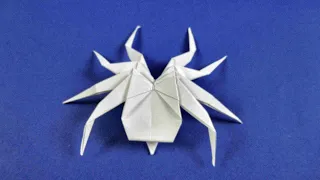 Easy origami - jumping paper spider #shorts