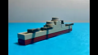 battleship battle (ww2 lego stop motion )