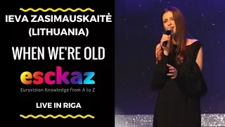 ESCKAZ in Riga: Performance from Ieva Zasimauskaitė - Lithuania - When We're Old