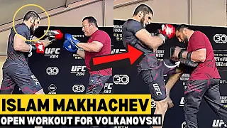 Islam Makhachev Shows Insane Skills At UFC 284 Open Workout