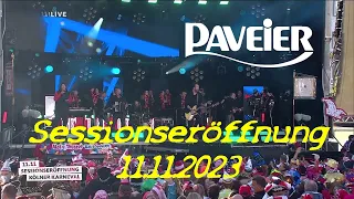 Paveier - Sessionseröffnung Kölner Karneval 11.11.2023