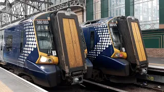 Glasgow Central ScotRail Electric trains. Class 380.