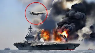 13 Minutes Ago! America's Best F-16 Pilot Strikes Destroys Russian Aircraft Carrier