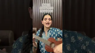 2 Chords 5 Beautiful Songs on Ukulele-Hindi Punjabi Mashup #shorts #viral #singing #navleenkourmusic