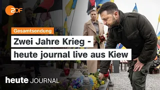 heute journal vom 23.02.2024 "Zwei Jahre Ukrainekrieg" mit Christian Sievers live aus Kiew (english)