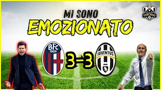 CUORE E PALLE FINO ALLA FINE! Bologna Juventus 3 3!