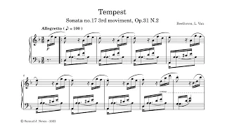 Beethoven - Tempest Sonata no.17 3rd moviment, Op.31 N.2 | Samuel J. Neves