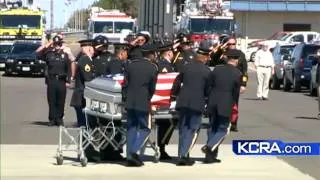 Flag-draped casket of Turlock soldier arrives home