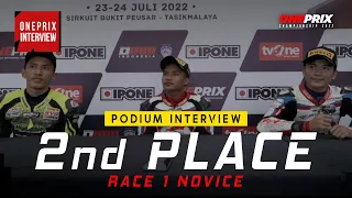 Dimas Juliatmoko Podium Interview 2nd Place Race 1 Novice | One Prix Interview