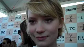 Mia Wasikowska at the 2011 Independent Spirit Awards