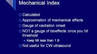 Bioeffects and Safety of Diagnostic Ultrasound - Segment #3
