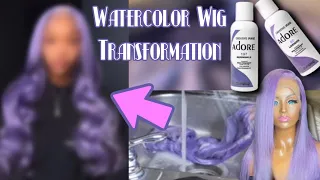 How To Dye 613 Wig: Without Coloring Your Lace| Lavender Water Color| TheAunnaJ