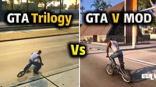 Grand Theft Auto: The Trilogy - The Definitive Edition vs GTA V MOD Graphics Comparison