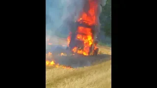 Pożar prasy  2018 🔥John Deere 592🔥