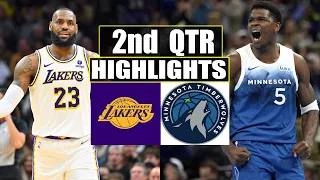 Los Angeles Lakers vs Minnesota Timberwolves 2nd QTR GAME HIGHLIGHTS | April 7 | 2024 NBA Season