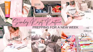 SUNDAY RESET ROUTINE | HOW TO ORGANISE YOUR WEEK | Cleaning, meal prep, selfcare & more